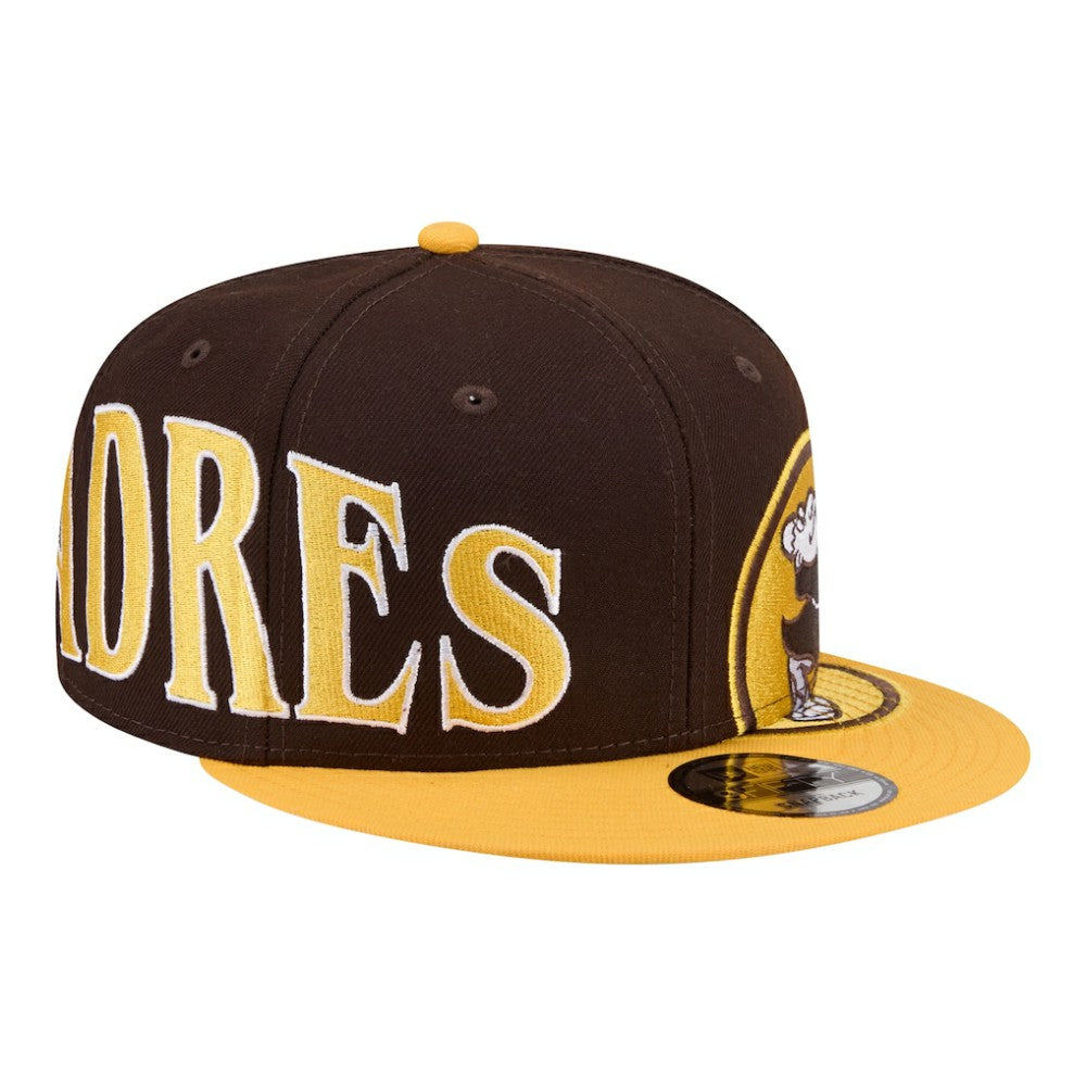 San Diego Padres Stretched Two-Tone 9FIFTY Adjustable Hat Brown/Gold | New Era