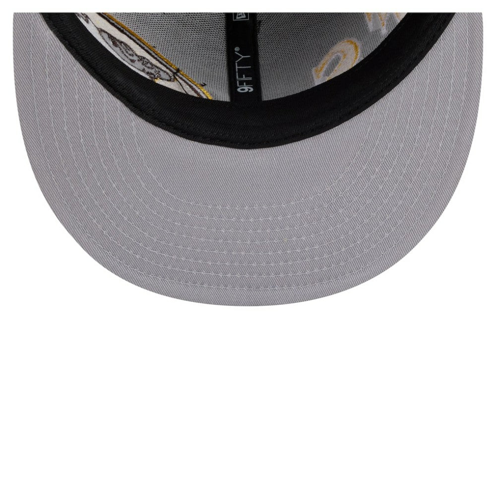San Diego Padres Stretched Two-Tone 9FIFTY Adjustable Hat Brown/Gold | New Era