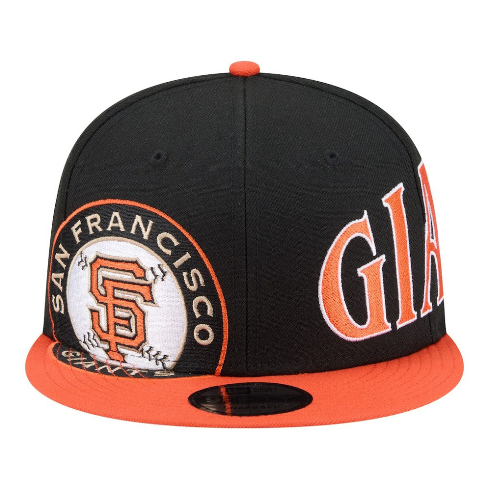 San Francisco Giants Stretched Two-Tone 9FIFTY Adjustable Hat Black/Orange | New Era