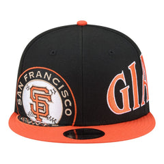 San Francisco Giants Stretched Two-Tone 9FIFTY Adjustable Hat Black/Orange | New Era