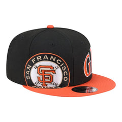 San Francisco Giants Stretched Two-Tone 9FIFTY Adjustable Hat Black/Orange | New Era