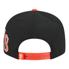 San Francisco Giants Stretched Two-Tone 9FIFTY Adjustable Hat Black/Orange | New Era