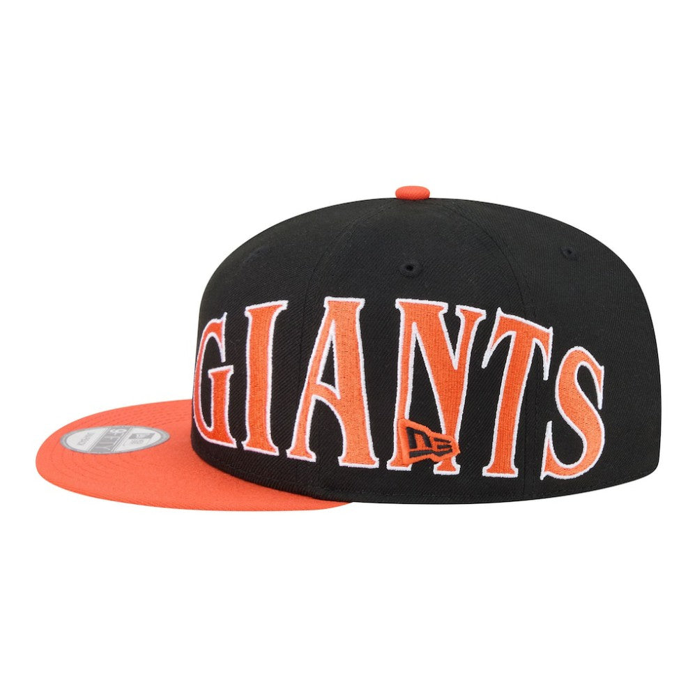 San Francisco Giants Stretched Two-Tone 9FIFTY Adjustable Hat Black/Orange | New Era