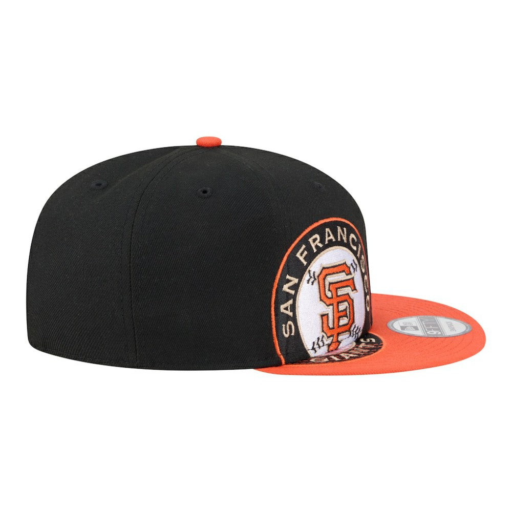San Francisco Giants Stretched Two-Tone 9FIFTY Adjustable Hat Black/Orange | New Era
