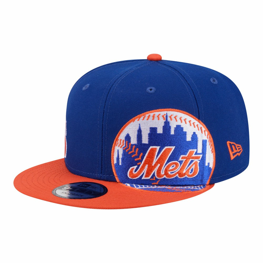 New York Mets Stretched Two-Tone 9FIFTY Adjustable Hat Royal/Orange | New Era
