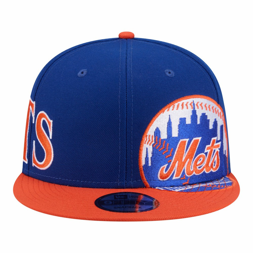New York Mets Stretched Two-Tone 9FIFTY Adjustable Hat Royal/Orange | New Era