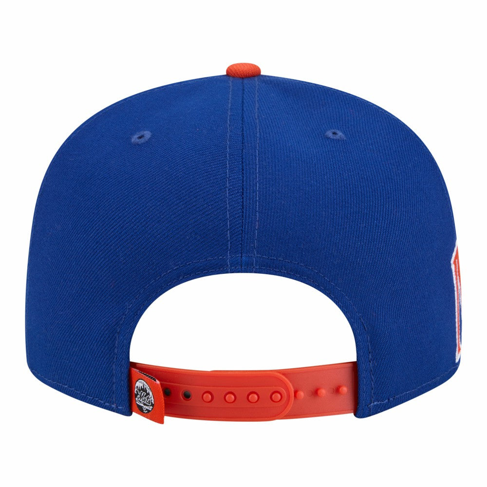 New York Mets Stretched Two-Tone 9FIFTY Adjustable Hat Royal/Orange | New Era
