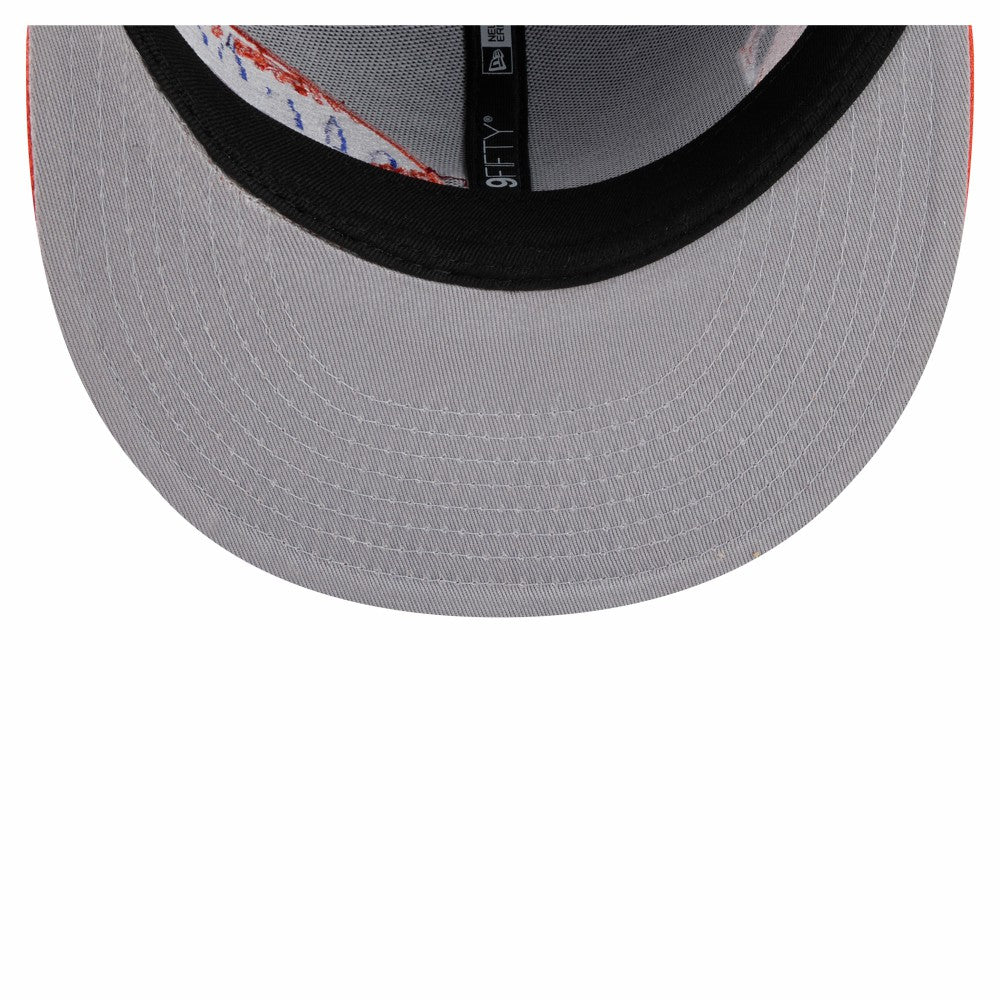 New York Mets Stretched Two-Tone 9FIFTY Adjustable Hat Royal/Orange | New Era