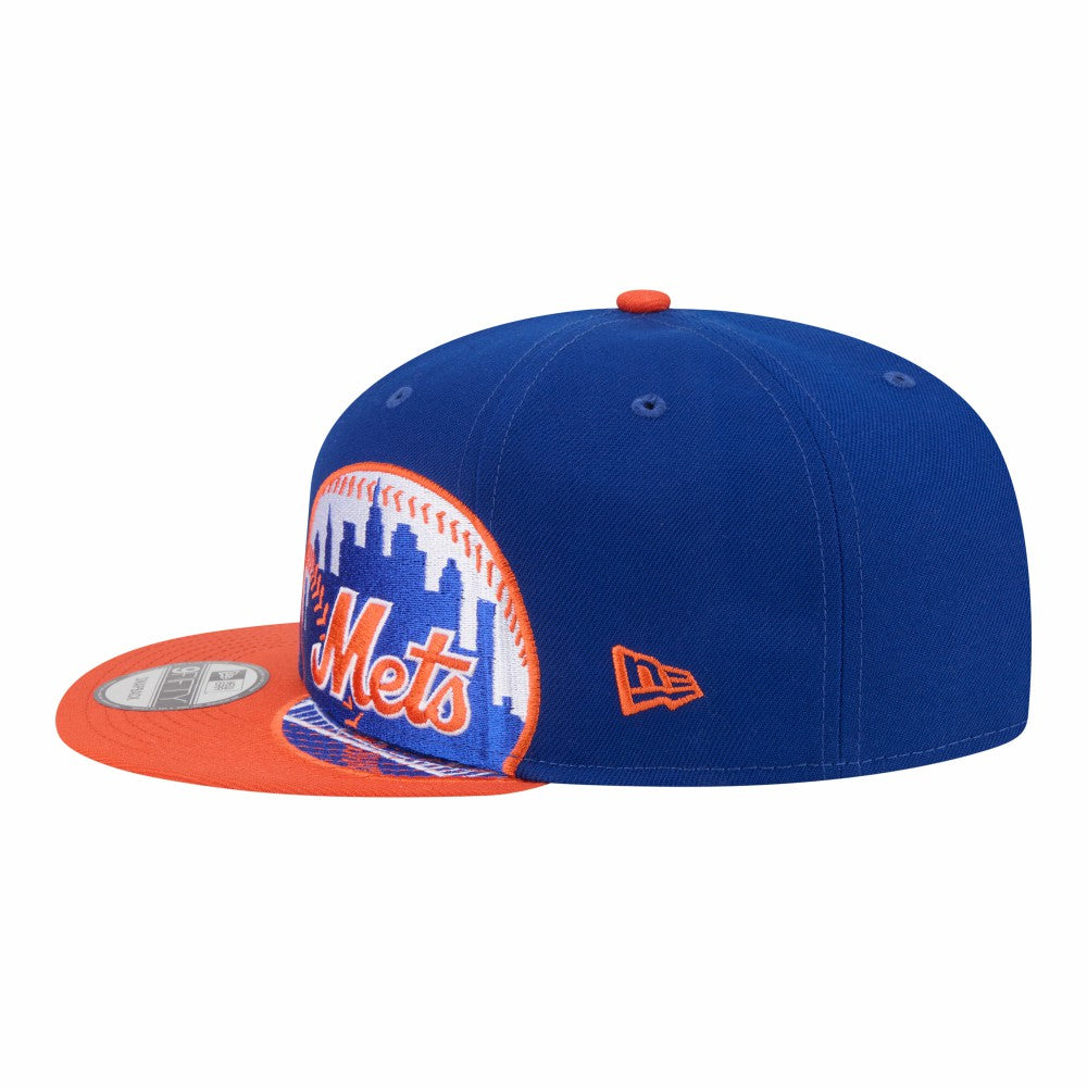 New York Mets Stretched Two-Tone 9FIFTY Adjustable Hat Royal/Orange | New Era