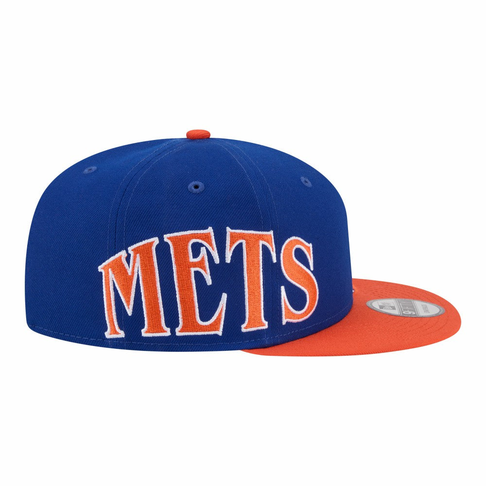 New York Mets Stretched Two-Tone 9FIFTY Adjustable Hat Royal/Orange | New Era
