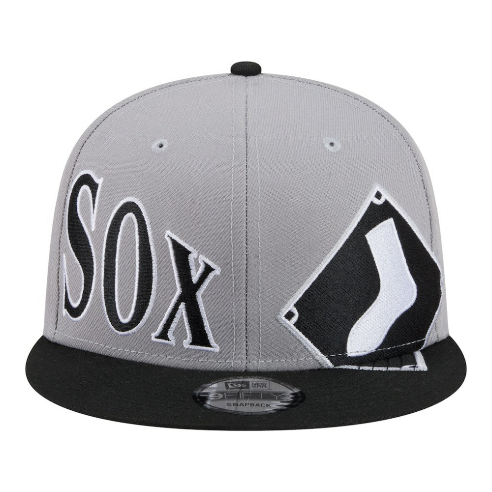 Chicago White Sox Stretched Two-Tone 9FIFTY Adjustable Hat Gray/Black | New Era