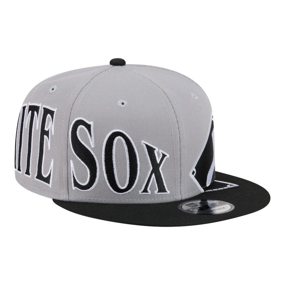 Chicago White Sox Stretched Two-Tone 9FIFTY Adjustable Hat Gray/Black | New Era