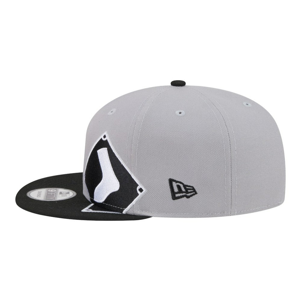 Chicago White Sox Stretched Two-Tone 9FIFTY Adjustable Hat Gray/Black | New Era