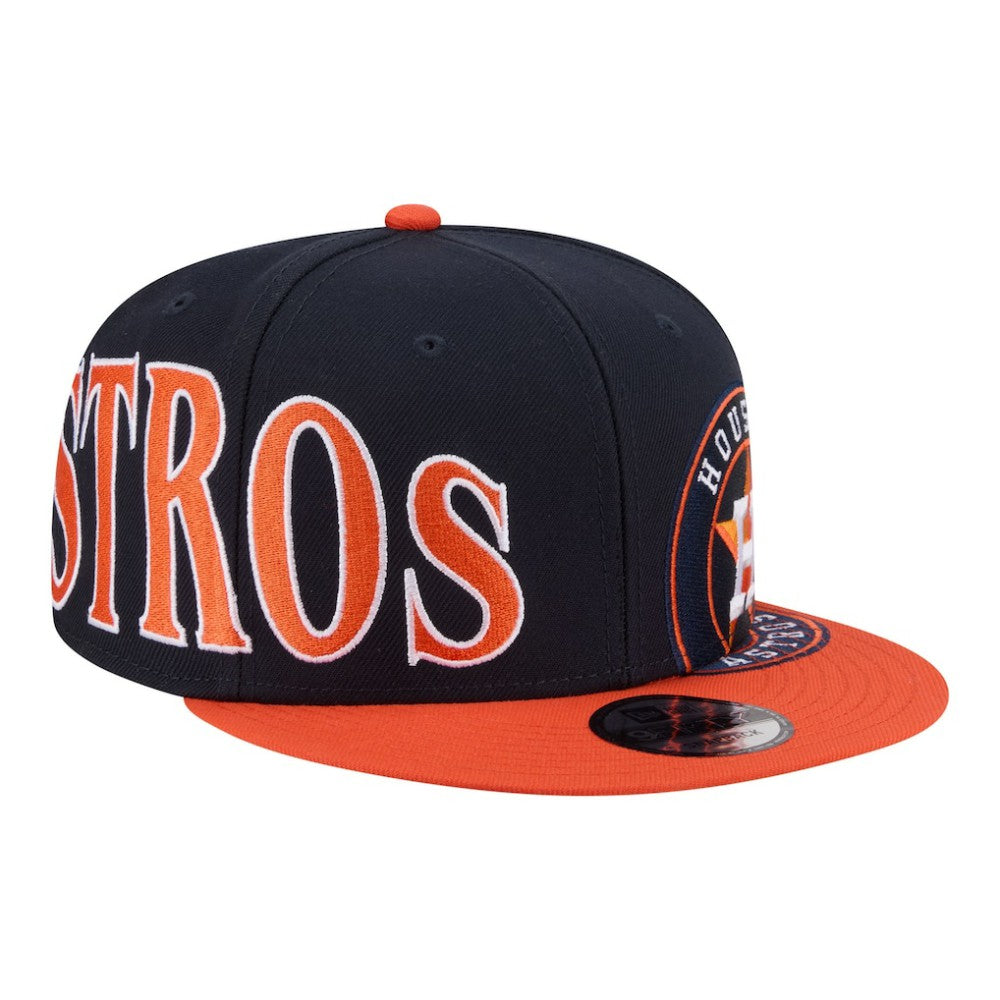 Houston Astros Stretched Two-Tone 9FIFTY Adjustable Hat Navy/Orange | New Era