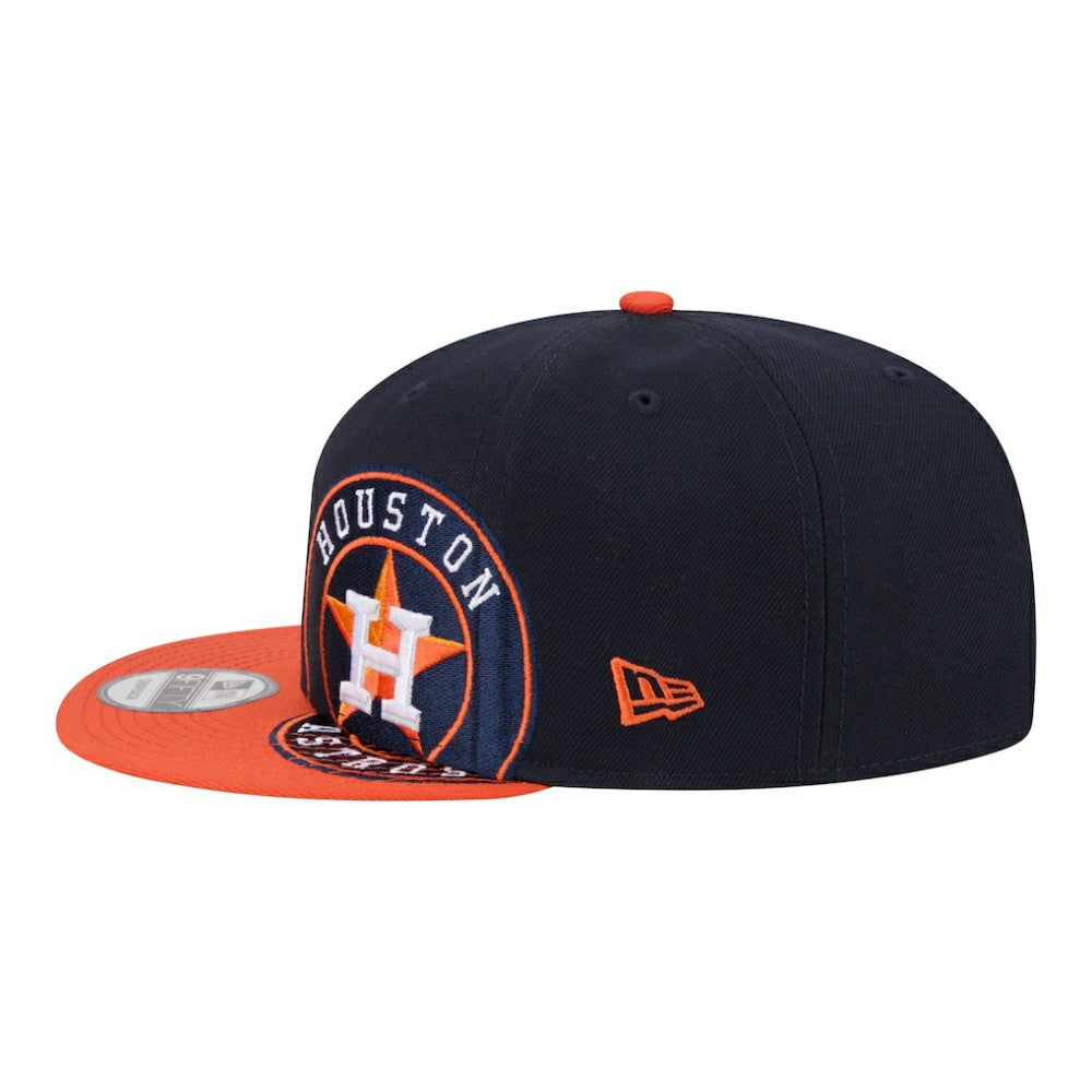 Houston Astros Stretched Two-Tone 9FIFTY Adjustable Hat Navy/Orange | New Era
