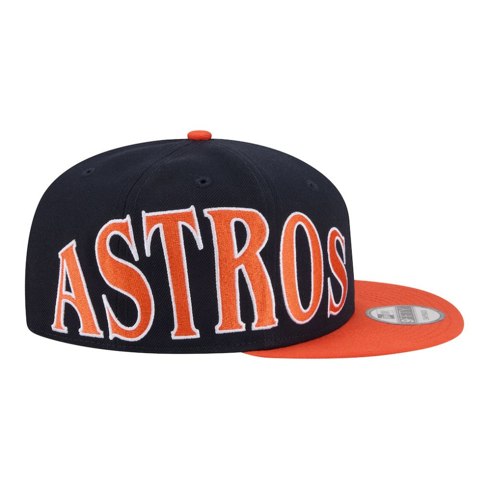 Houston Astros Stretched Two-Tone 9FIFTY Adjustable Hat Navy/Orange | New Era