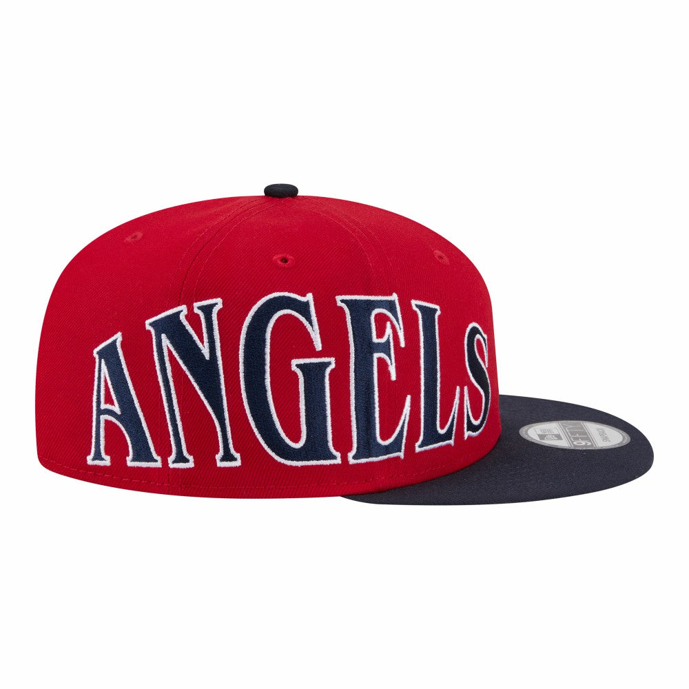Los Angeles Angels Stretched Two-Tone 9FIFTY Adjustable Hat Red/Navy | New Era