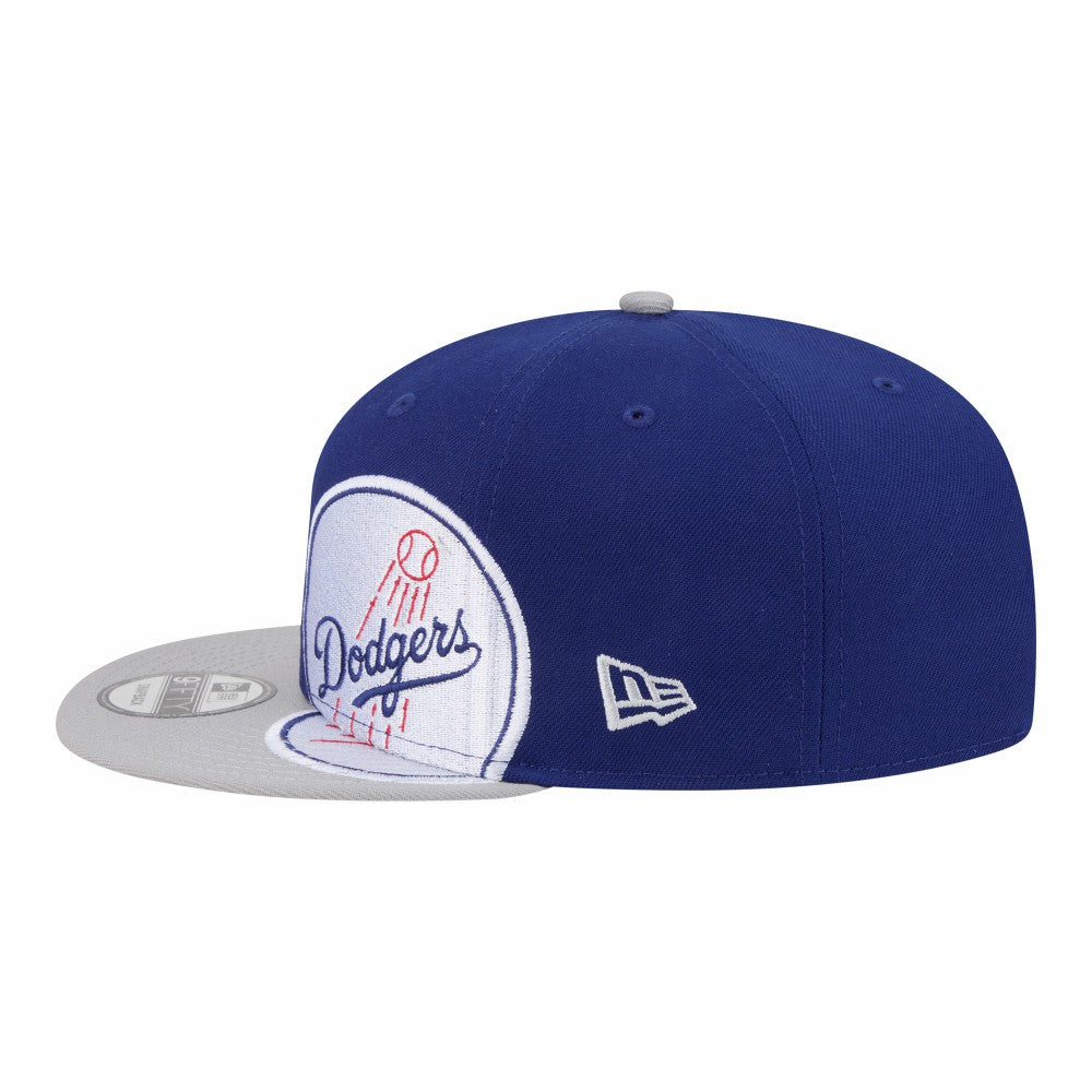 Los Angeles Dodgers Stretched Two-Tone 9FIFTY Adjustable Hat Royal/Gray | New Era