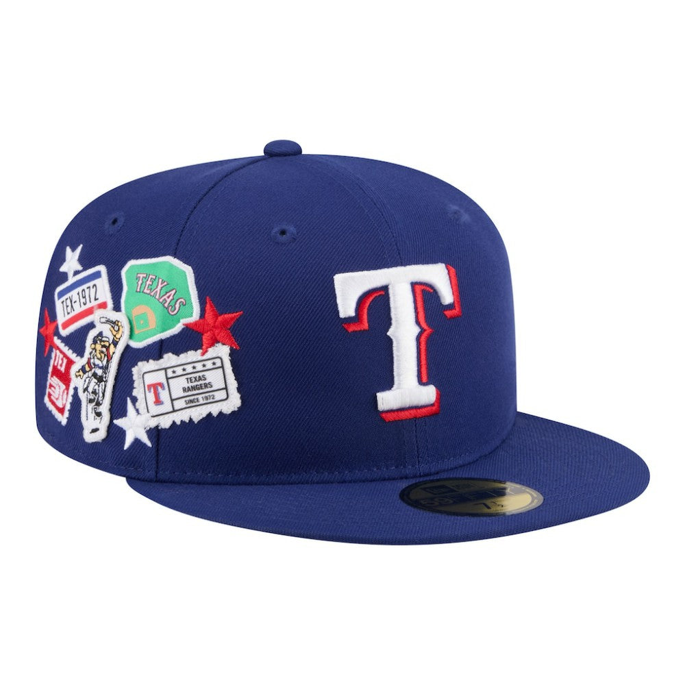 Texas Rangers City Patch 59FIFTY Fitted Hat Royal | New Era