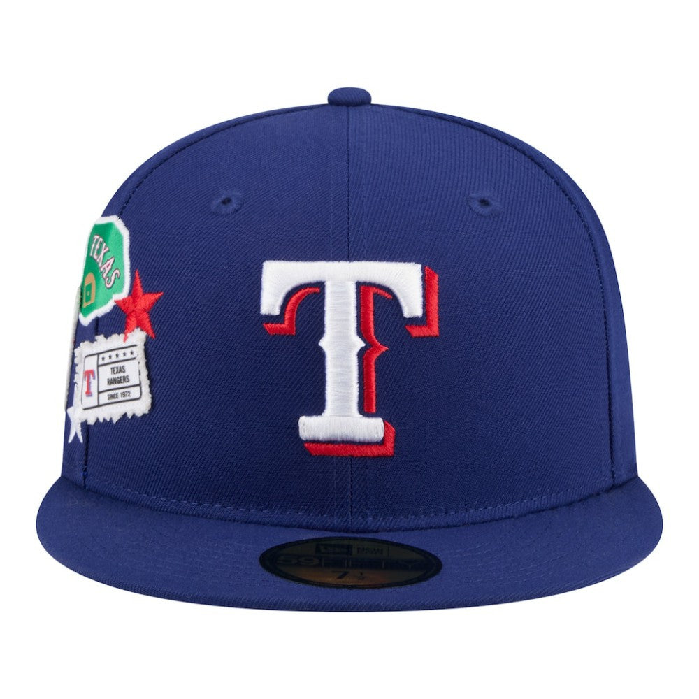 Texas Rangers City Patch 59FIFTY Fitted Hat Royal | New Era