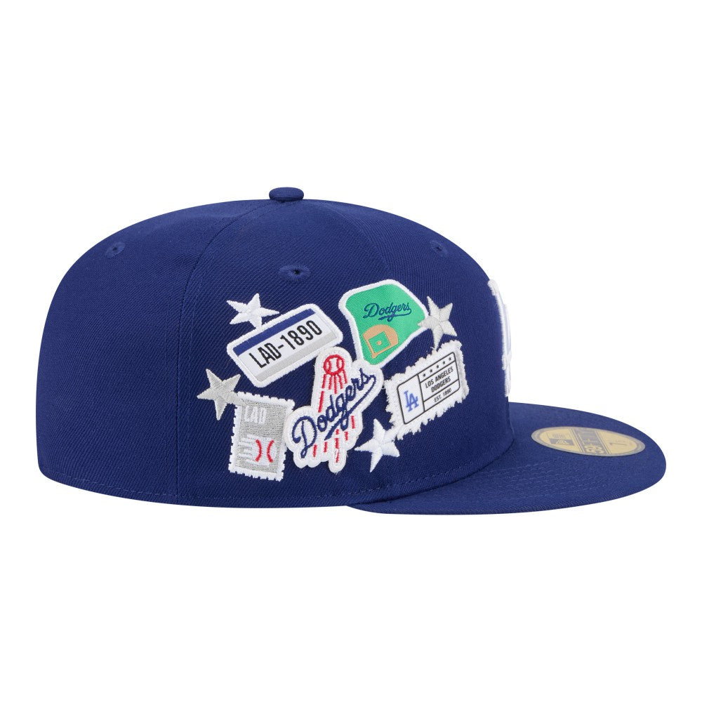 Los Angeles Dodgers City Patch 59FIFTY Fitted Hat Royal | New Era