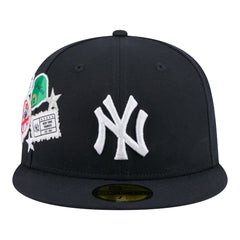 New York Yankees City Patch 59FIFTY Fitted Hat Navy | New Era