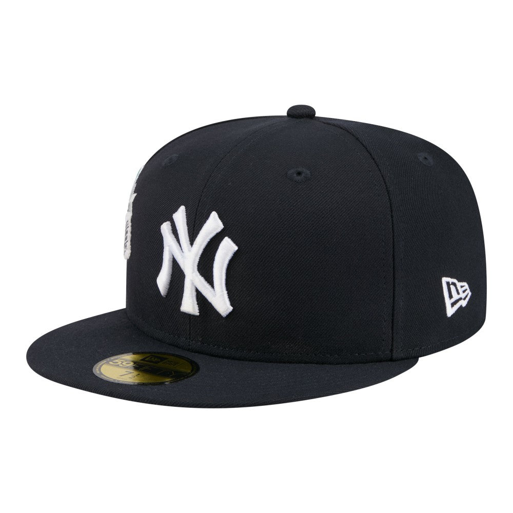 New York Yankees City Patch 59FIFTY Fitted Hat Navy | New Era