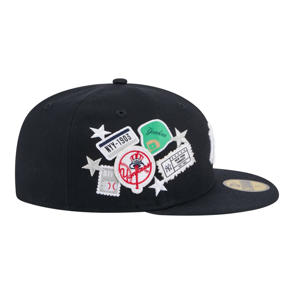 New York Yankees City Patch 59FIFTY Fitted Hat Navy | New Era