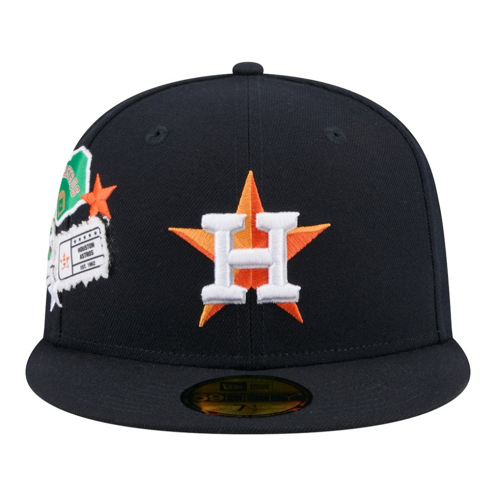 Houston Astros City Patch 59FIFTY Fitted Hat Navy | New Era