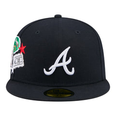 Atlanta Braves City Patch 59FIFTY Fitted Hat Navy | New Era