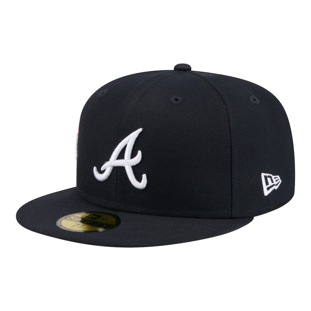 Atlanta Braves City Patch 59FIFTY Fitted Hat Navy | New Era