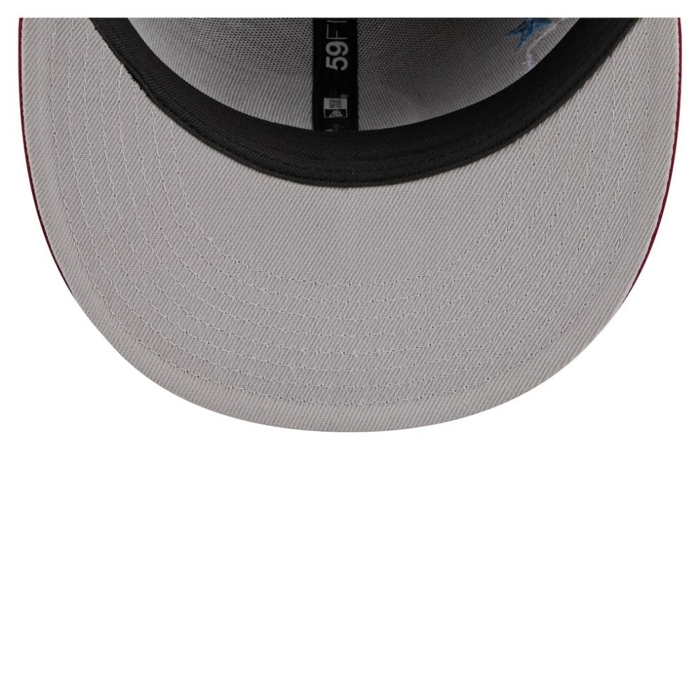 Philadelphia Phillies City Patch 59FIFTY Fitted Hat Burgundy | New Era