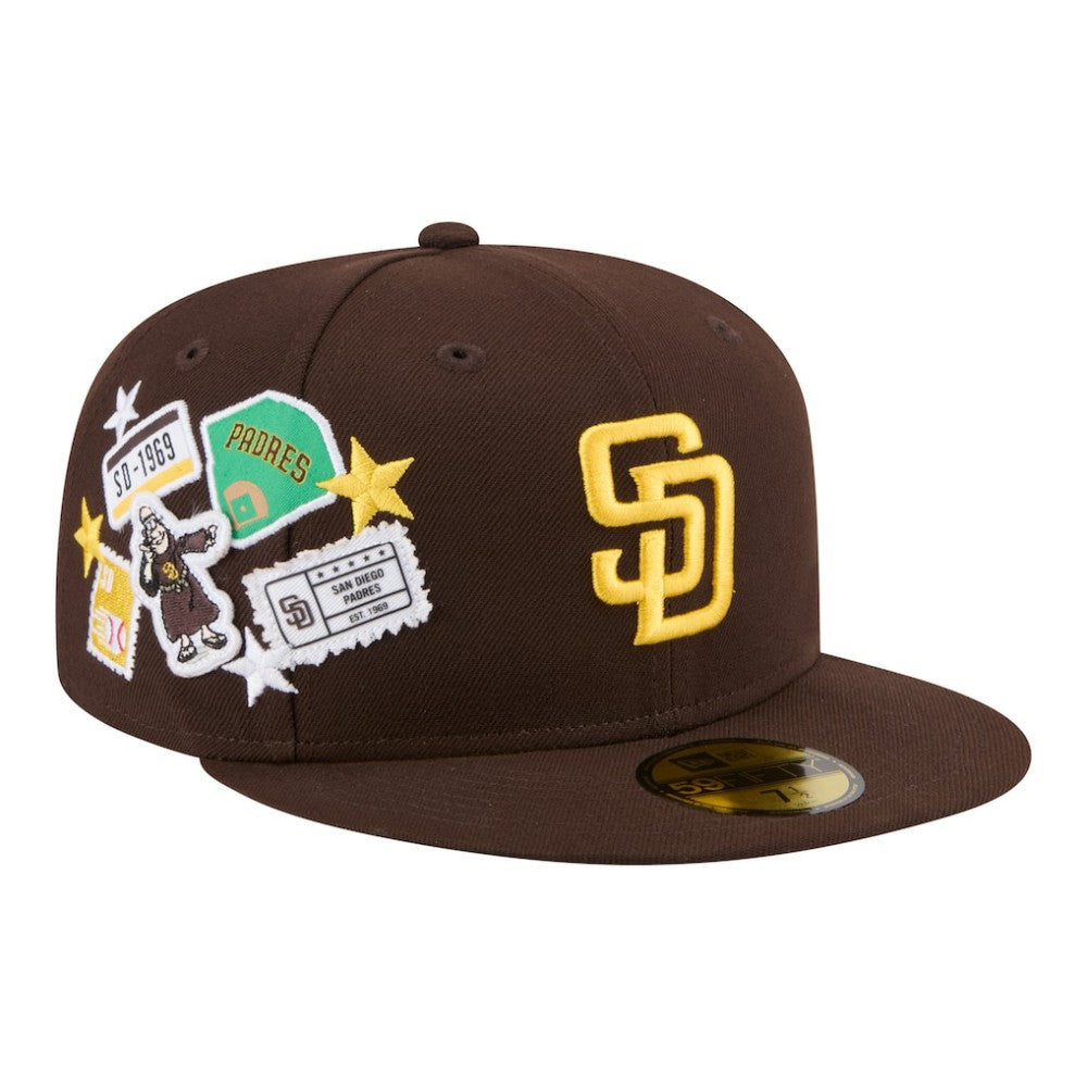 San Diego Padres City Patch 59FIFTY Fitted Hat Brown | New Era