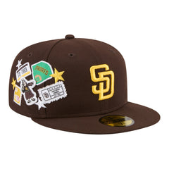 San Diego Padres City Patch 59FIFTY Fitted Hat Brown | New Era