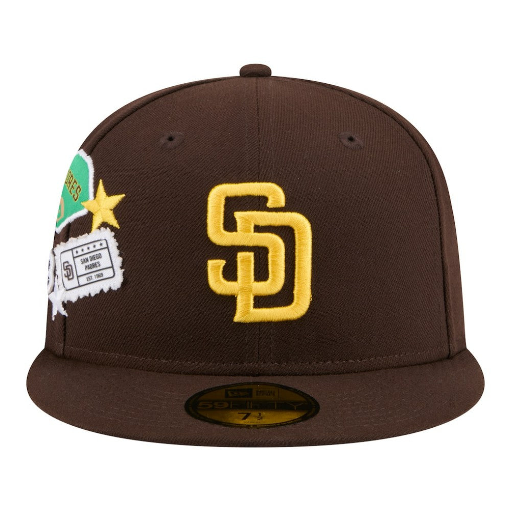 San Diego Padres City Patch 59FIFTY Fitted Hat Brown | New Era