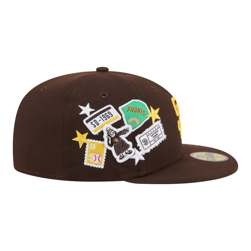 San Diego Padres City Patch 59FIFTY Fitted Hat Brown | New Era