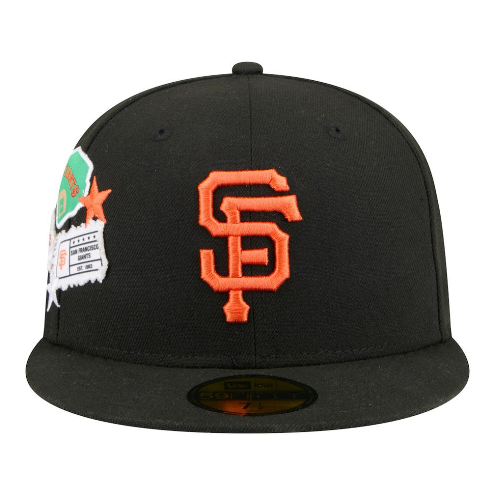 San Francisco Giants City Patch 59FIFTY Fitted Hat Black | New Era