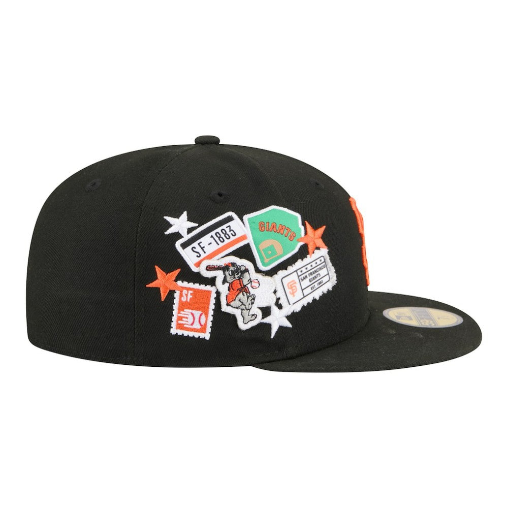 San Francisco Giants City Patch 59FIFTY Fitted Hat Black | New Era