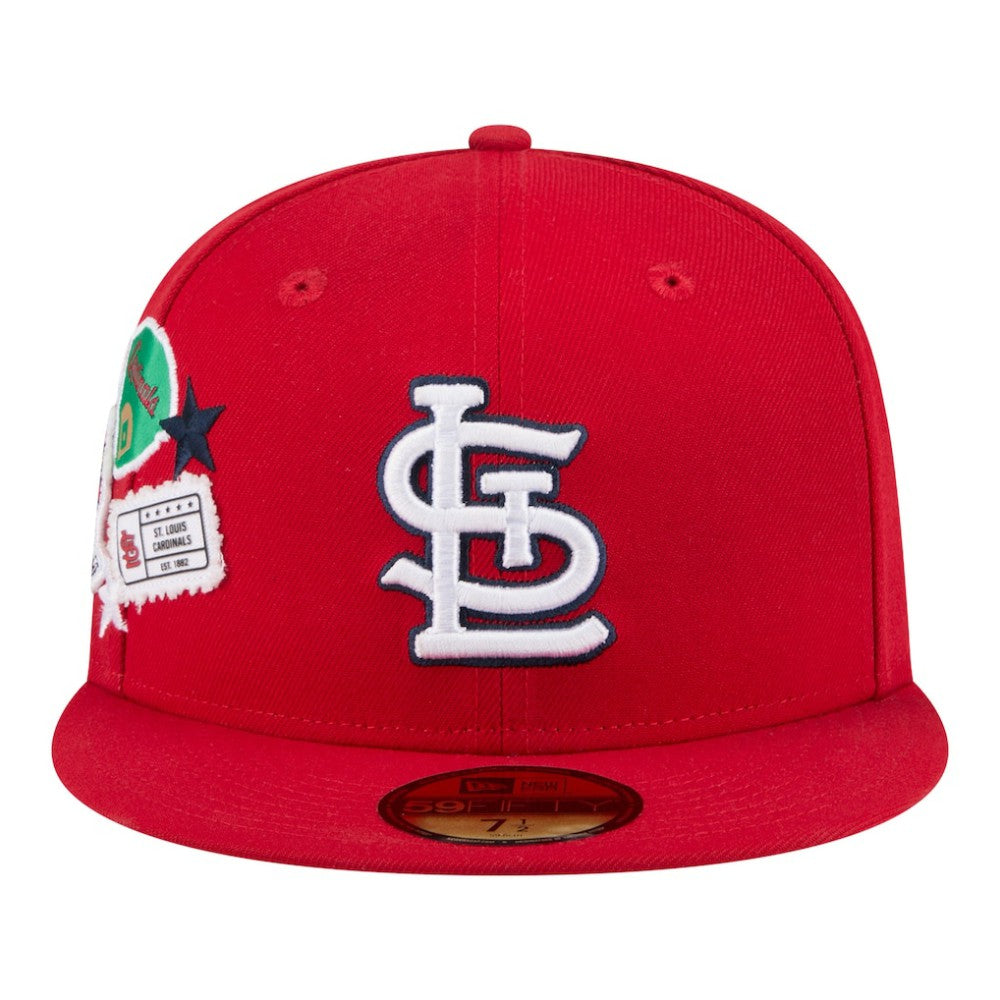 St. Louis Cardinals City Patch 59FIFTY Fitted Hat Red | New Era