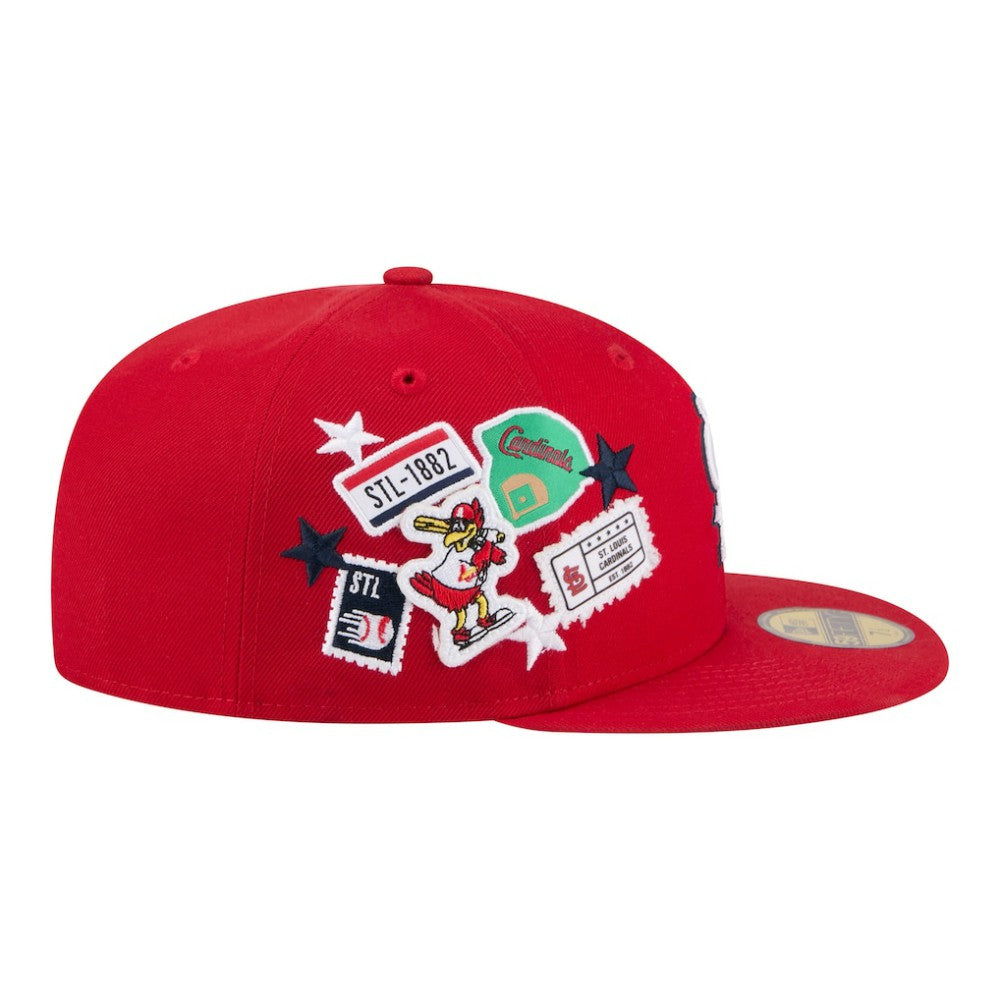 St. Louis Cardinals City Patch 59FIFTY Fitted Hat Red | New Era
