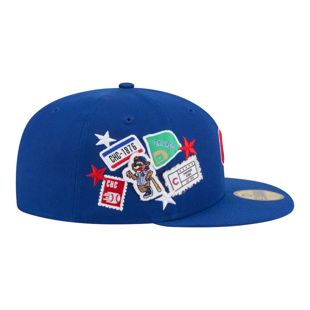 Chicago Cubs City Patch 59FIFTY Fitted Hat Royal | New Era
