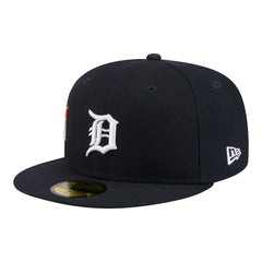 Detroit Tigers City Patch 59FIFTY Fitted Hat Navy | New Era