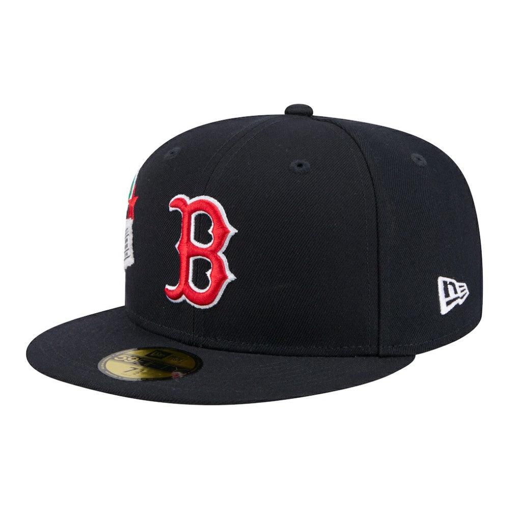 Boston Red Sox City Patch 59FIFTY Fitted Hat Navy | New Era