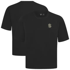 Seattle Kraken Levelwear Copper Oversized Luxe Signature Knit T-Shirt Black