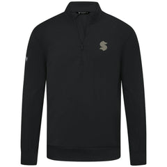 Seattle Kraken Levelwear Copper Upright Quarter-Zip Pullover Black