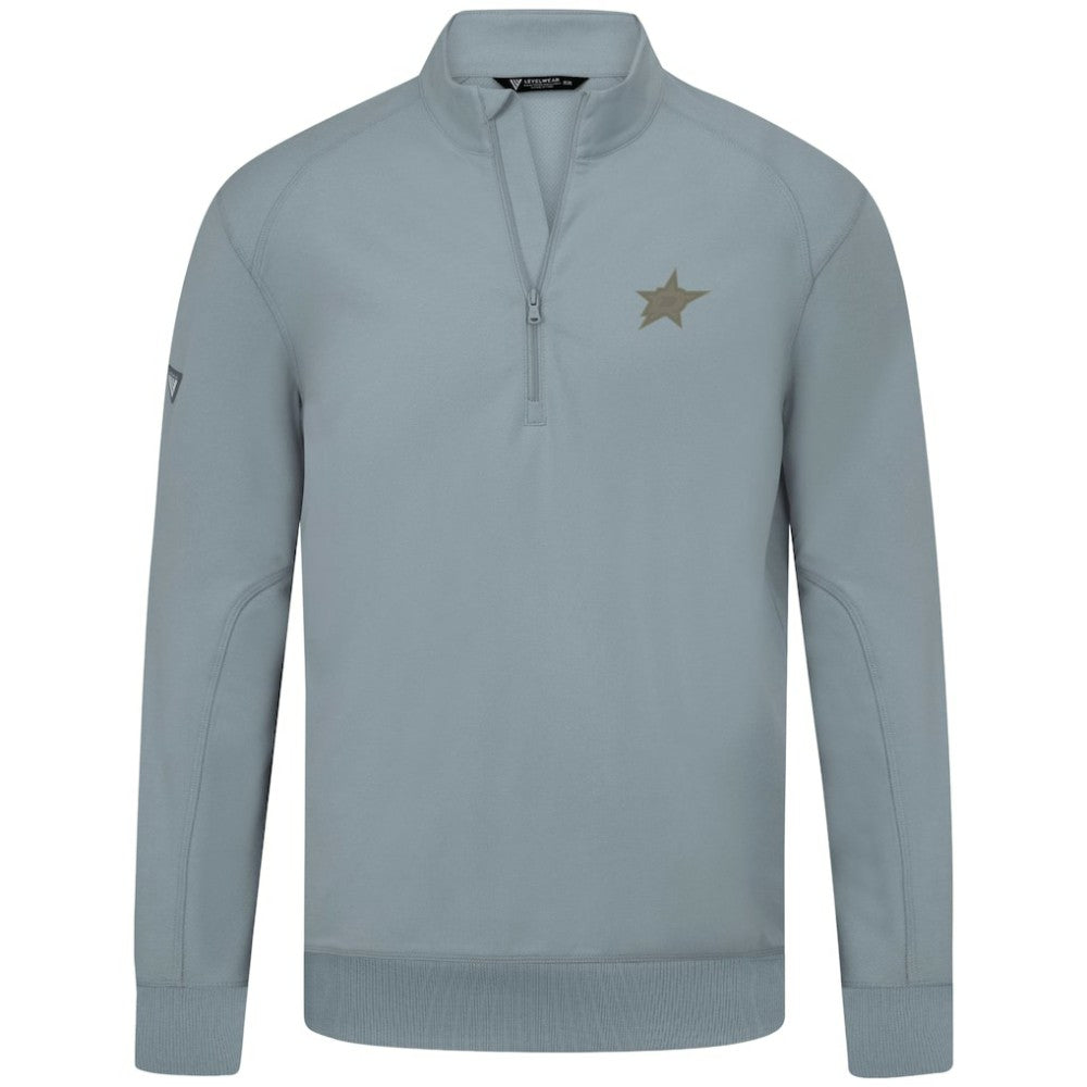 Dallas Stars Levelwear Copper Upright Quarter-Zip Pullover Gray