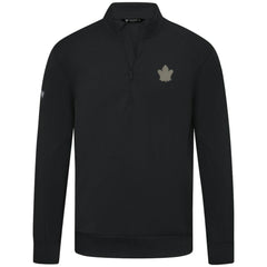 Toronto Maple Leafs Levelwear Copper Upright Quarter-Zip Pullover Black