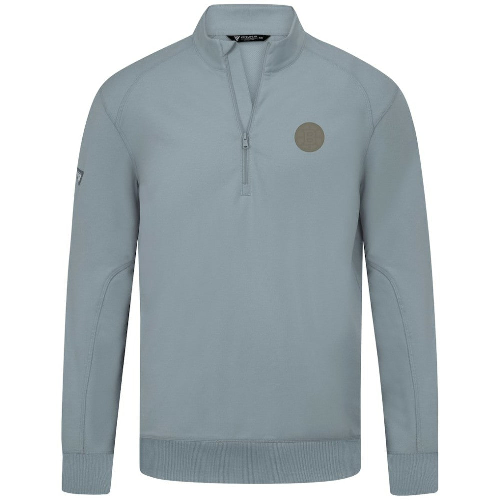 Boston Bruins Levelwear Copper Upright Quarter-Zip Pullover Gray
