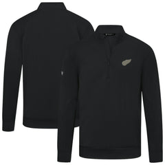 Detroit Red Wings Levelwear Copper Upright Quarter-Zip Pullover Black