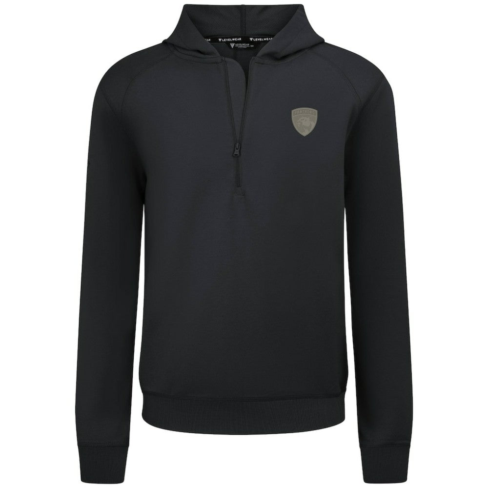 Florida Panthers Levelwear Technic Quarter-Zip Pullover Hoodie Black